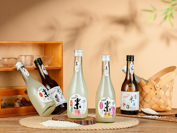 黄氏果酒-300ml米露瓶花果酒_5度低度_早餐米酒